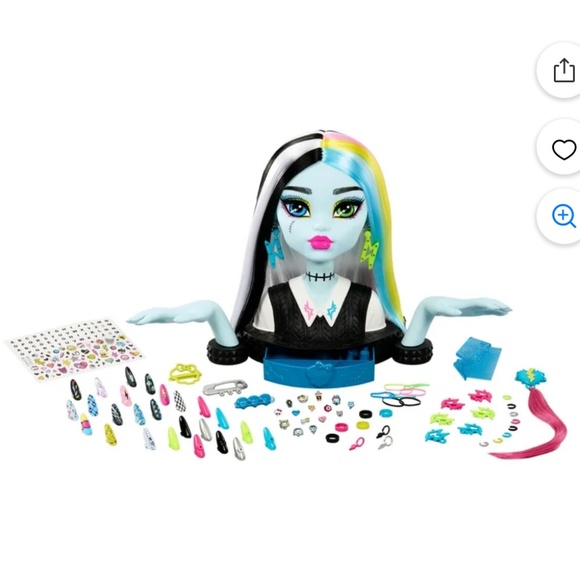 Monster High ⚡️Frankie Stein Doll Head for Hair Styling - Picture 13 of 13